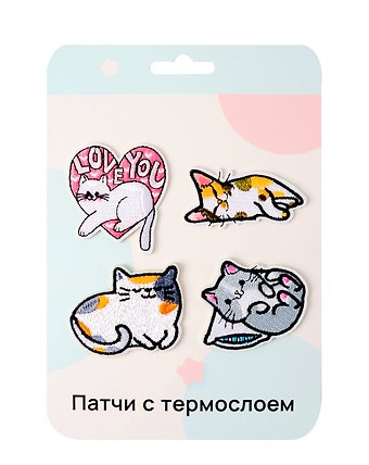 Нашивки Котики -2 (термонаклейки)